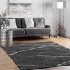 nuLOOM Thigpen Contemporary Area Rug, 4' Square, Dark Grey