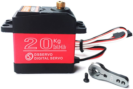 ANNIMOS 20KG Digital Servo High Torque Full Metal Gear Waterproof for RC Model DIY, DS3218MG,Control Angle 270°