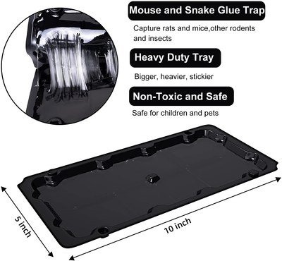 8 or 10 Pack Mouse Trap Rat Trap, Mouse Traps Indoor, Mice, Snake and Insect Glue Traps (Large Size)