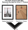 upsimples 8x10 Picture Frame Set of 10,Display Pictures 5x7 with Mat or 8x10 Without Mat,Multi Photo Frames Collage for Wall or Tabletop Display,Ash Gray