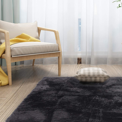 5X8 Cream White Area Rugs for Living Room Super Soft Floor Fluffy Carpet Natural Comfy Thick Fur Mat Princess Girls Room Rug