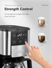 Programmable Coffee Maker, 12 Cups Coffee Pot with Timer and Glass Carafe, Brew Strength Control, Keep Warming, Mid-Brew Pause, Coffee Machine with Permanent Coffee Filter Basket, Anti-Drip System