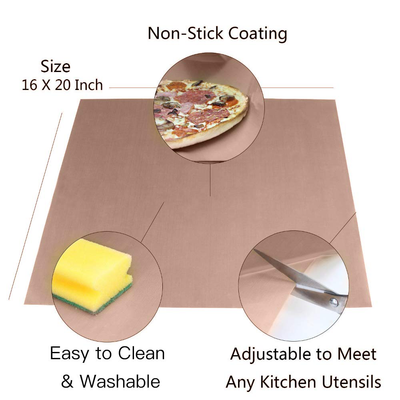 3 Pack PTFE Teflon Sheet for Heat Press - 16" x 12" Non Stick Teflon Sheets Heat Transfer Paper Washable Reusable Heat Resistant Baking Sheets Craft Mat