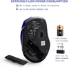 POLEYN Computer Mouse Wireless, Ergonomic Laptop Mouse 2.4G and 5 Adjustable Levels, 6 Button Cordless Mouse Wireless Mice for Windows Mac PC Notebook