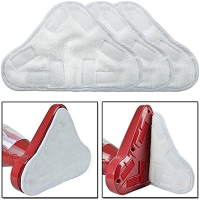 Meriton 6 Pack Washable Microfibre Steam Mop Pads Floor Replacement Pads Compatible with H2O H20 X5