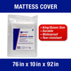 Seal-It Mail and Ship King/Queen Mattress Cover, 76 x 10 x 92 Inches, for Moving and Storage, Clear (81491)