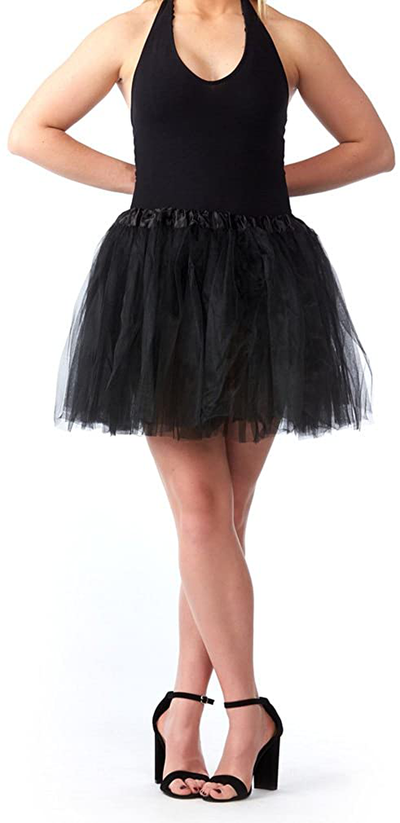 My Lello Adult Tutu Skirt, Classic Elastic 3 Layer Tulle Tutu for Women and Teens