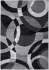 Rugshop Contemporary Modern Circles Abstract Area Rug 2' x 3' Blue