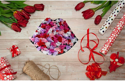 Exquiss Valentine Tissue Paper Suncatchers Craft Valentine’s Day Suncatchers Lips Suncatchers Craft for Kids Craft DIY Crafts