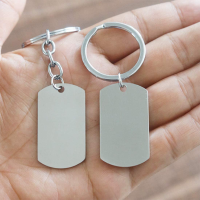 Stainless Steel Dog Tag Keychain Gifts for Men Women Teen Boy Girl Best Friends