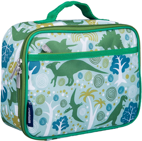 Wildkin Insulated Lunch Box Bag for Boys and Girls Perfect Size for Packing Hot or Cold Snacks for School and Travel, Mom's Choice Award Winner, BPA-free, Olive Kids, Dinomite Dinosaur