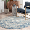 nuLOOM Paisley Verona Vintage Persian Area Rug, 5', Light Blue