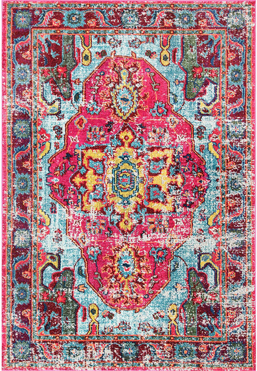 nuLOOM Corbett Vintage Boho Area Rug, 3' x 5', Multi
