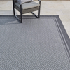 Gertmenian 21964 Tropical Collection Outdoor Rug Patio Area Carpet, 5x7 Standard, Border Silver Gray