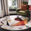SAFAVIEH Porcello Collection PRL6940A Modern Abstract Non-Shedding Living Room Entryway Hallway Bedroom Foyer Accent Area Rug 2'7" x 5' Ivory/Pink