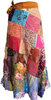 Sari Silk Vintage Patchwork Wraparound Skirt