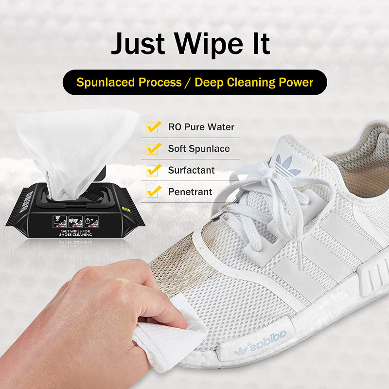 30 Piece Portable Harm Free Quick Wipe Sneaker Wipes