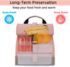 Sunny Bird Insulated Lunch Bag Pink Lunch Box Small Cooler Bag for Women, Girls, Adults and Teens (Pink)