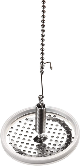 Permanent Siphon/Syhon Coffee Filter for Hario Yama Siphon Coffee Maker and Other Syphon Coffee Maker, Stainless Steel & White Silicon Rubber, Model: A1