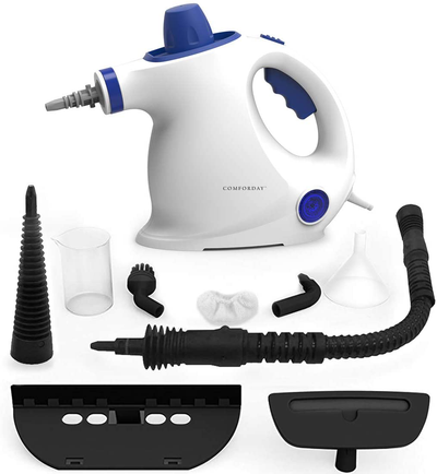 Comforday Steam Cleaner- Multi Purpose Cleaners Carpet High Pressure Chemical Free Steamer with 9-Piece Accessories, Perfect for Stain Removal, Curtains, Car Seats,Floor,Window Cleaning