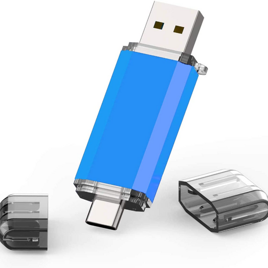 Dual USB 3.0 Type C Dual OTG Flash Drive Thumb Drive Memory Stick
