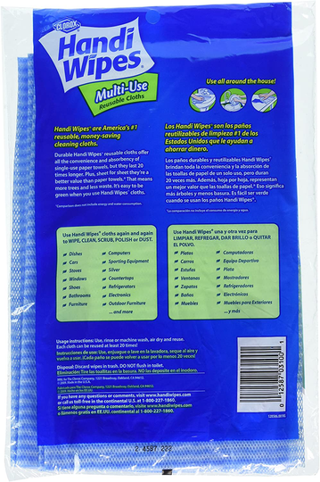 Clorox Handi Wipes Multi-Use Reuseable Cloths 6 ct