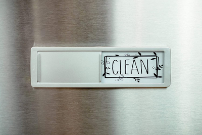 BabyPop! Newest Design Dishwasher Magnet Clean Dirty Sign Indicator, Trendy Universal Kitchen Dish Washer Refrigerator Magnet, Super Strong Magnet with Stickers for Kitchen Organization and Storage