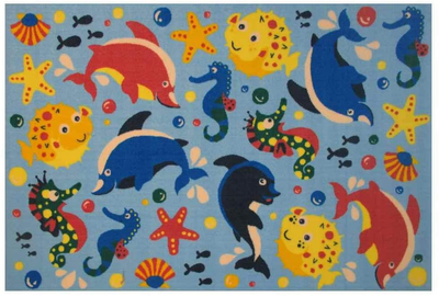 Fun Rugs Fun Time Aquarium Novelty Rug, 39" x 58", Multicolor