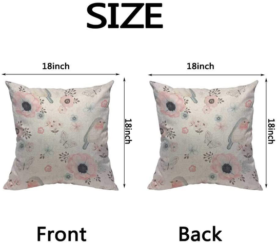 Throw Pillow Cushion Covers Decorative Square Accent Pillow Case 18 x18 inch