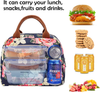 LOKASS Lunch Bag Cooler Bag Women Tote Bag Insulated Lunch Box Water-resistant Thermal Lunch Bag Soft Liner Lunch Bags for women /Picnic/Boating/Beach/Fishing/Work (Peony)