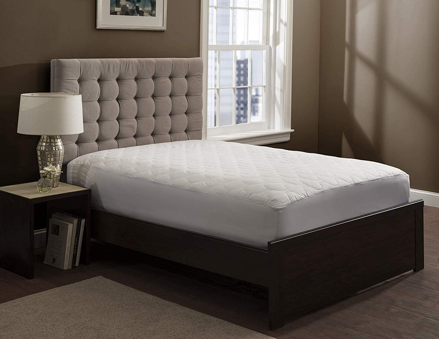 The Grand Mattress Pad Cover Fitted | Deep Pockets Bed Mattress Protection | Only Quality Fabrics Used & Breathable (King)