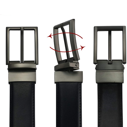 Men's Casual Reversible Leather Dress Belt