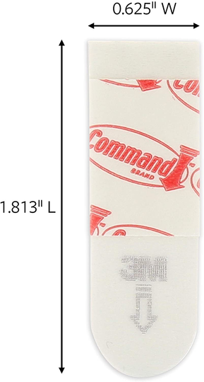 Command Poster Hanging Strips, Small, White, Indoor Use, 64-Strips, Decorate Damage-Free
