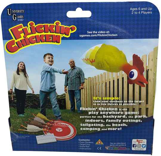 University Games Flickin’ Chicken Outdoor Toss Game for Kids