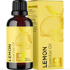 Invigorating Aromatherapy Lemon Essential Oil - Undiluted Lemon Oil Essential Oil for Hair Skin and Nails Plus Aromatherapy Essential Oils for Diffusers for Home and Travel - Pure Essential Oil Lemon