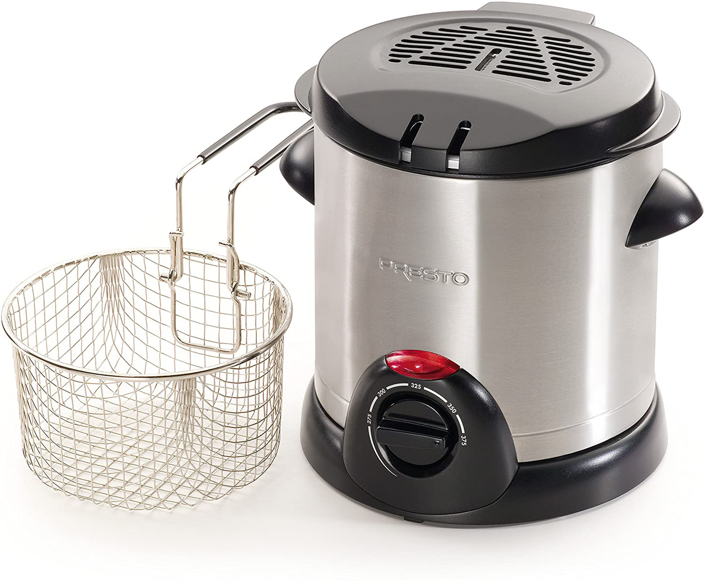 Presto 05470 Stainless Steel Electric Deep Fryer, Silver