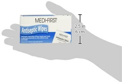 Medique Medi-First Antiseptic Wipes, Benzalkonium Chloride Cleansing Towelettes, 20 Pack - 21471