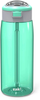 Zak Designs Genesis Durable Plastic Water Bottle with Interchangeable Lid and Built-In Carry Handle, Leak-Proof Design is Perfect for Outdoor Sports (64oz, Neo Mint)