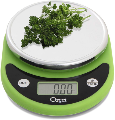 Ozeri Pronto Digital Multifunction Kitchen and Food Scale, Compact, Lime Green