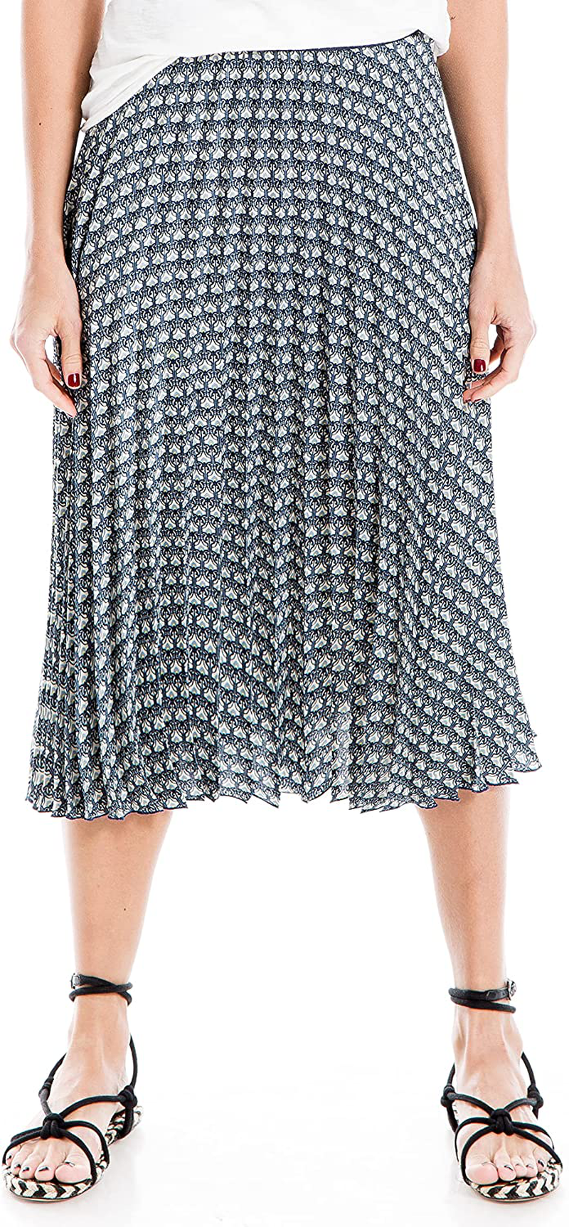 Max Studio Women's Midi Pleated Skirt