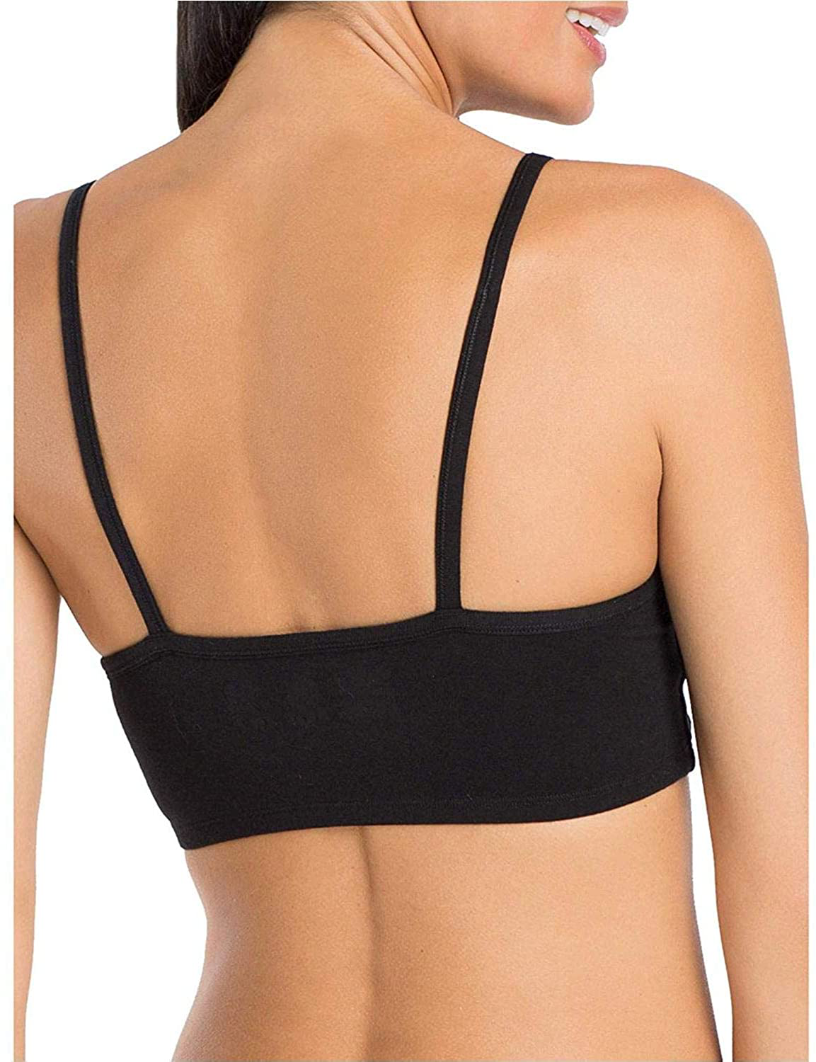 Fruit of the Loom Women's Spaghetti Strap Cotton Pullover Sports Bra