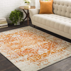 Janine Vintage Medallion Area Rug 2' x 3' Burnt Orange