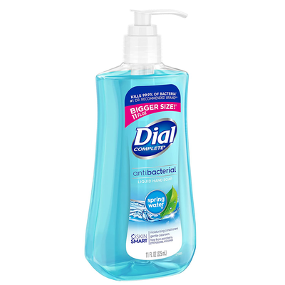 Dial Antibacterial Liquid Hand Soap, Spring Water, 11 Ounce (Pack of 4)