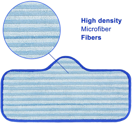 LINNIW 6 Pack Microfiber Pads Compatible with Dupray Neat Steam Cleaner，Durable, Reusable and Machine Washable