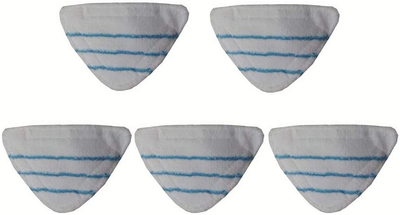 Revin-Sky 5 Pack Microfibre Pads Mop Replacement Cleaner Floor Pads Washable x5mop Cloths Compatible with H2O Steam Mop X5 Mop Pad
