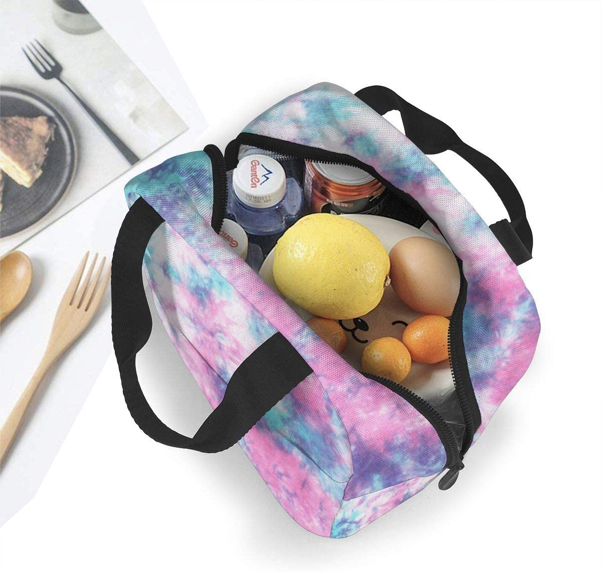 PrelerDIY Galaxies Lunch Box - Insulated Lunch Bags for Women/Men Reusable Lunch Tote Bags, Perfect for Office/Camping/Hiking/Picnic/Beach/Travel