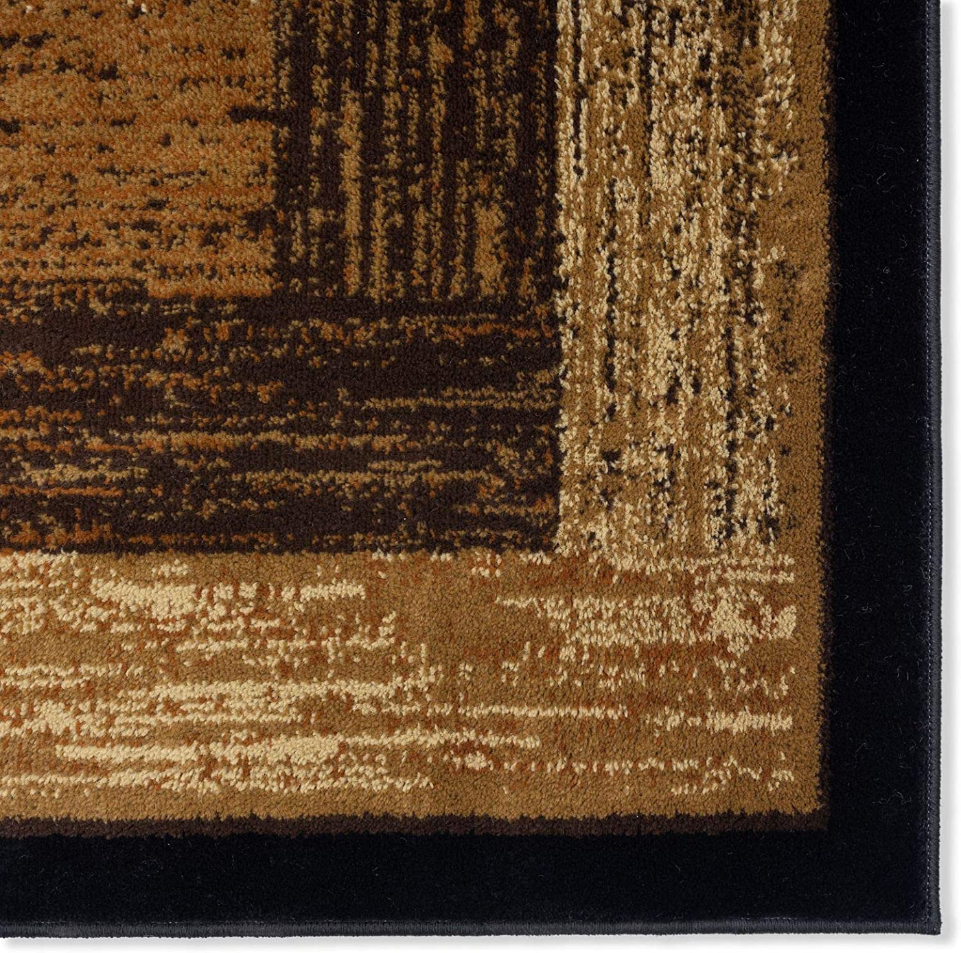 Home Dynamix Royalty Vega Modern Contemporary Area Rug, Black/Beige, 43"x62" Rectangle