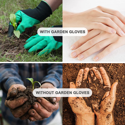 Gardening Gloves with Claws for digging Planting  Weeding Seeding