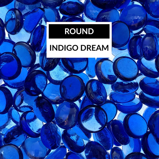 Bond Manufacturing 67984 LavaGlass Round Fire Pit Dispersion Glass, 10 lb, Indigo Dream