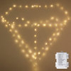 PEIDUO Indoor String Lights 17 FT with 50LT Warm White Lights Battery-Powered String Lights 8 Modes for Bedroom, Christmas, Parties, Wedding, Centerpiece, Decoration